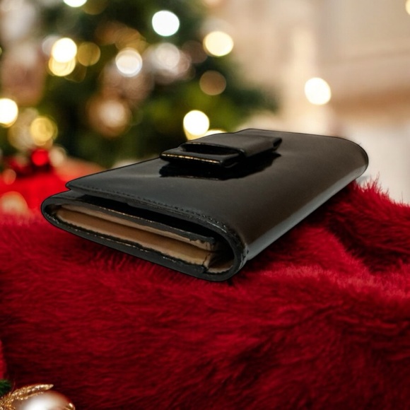 Authentic Miu Miu Ribbon Long Wallet Black and Tan Quiet Luxury - Picture 4 of 9